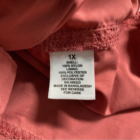 MAGELLAN fishing gear relaxed fit pink long sleeve collar button front size 1X - Picture 3 of 7